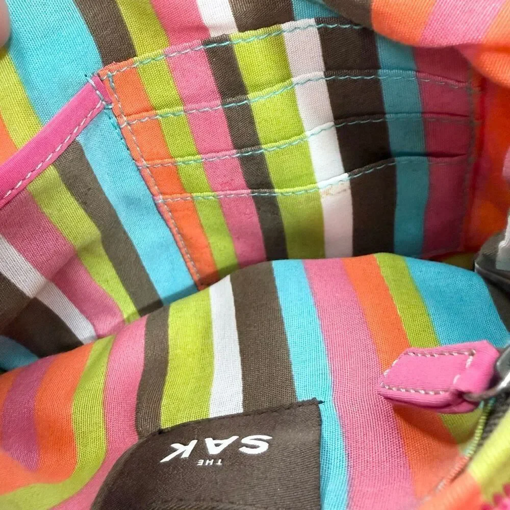The Sak Rainbow Stripe Medium Malboro Shoulder Bag
